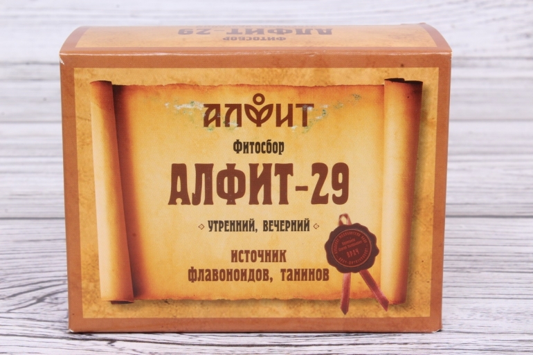 Алфит-29 при аритмии (утренний, вечерний). 10.5х8 см.