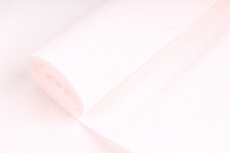 Бумага гофрированная простая 616 бледно светло-розовый