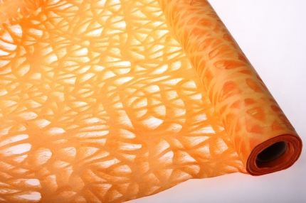 бумага рисовая бумага рисовая с дырками (60см на 10м) - оранжевый 2149