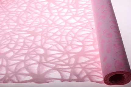 бумага рисовая бумага рисовая с дырками (60см на 10м) - светло-розовый 2149