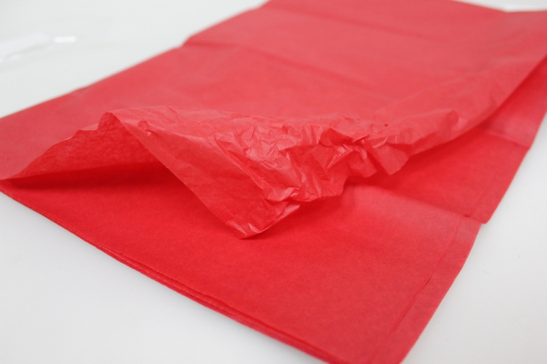 бумага тишью бумага тишью красная 76х50см (10 листов в уп) 7537