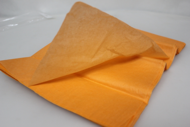бумага тишью бумага тишью светло оранжевая 76х50см (10 листов в уп) 7542