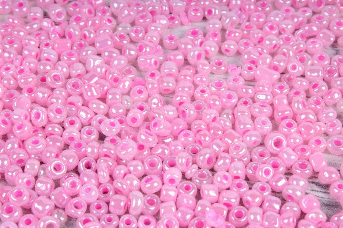 бисер декоративный  розовый  (450гр)