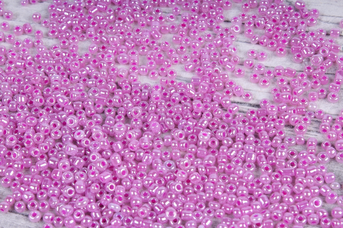 бисер декоративный  сиренево-розовый №155  (450гр)