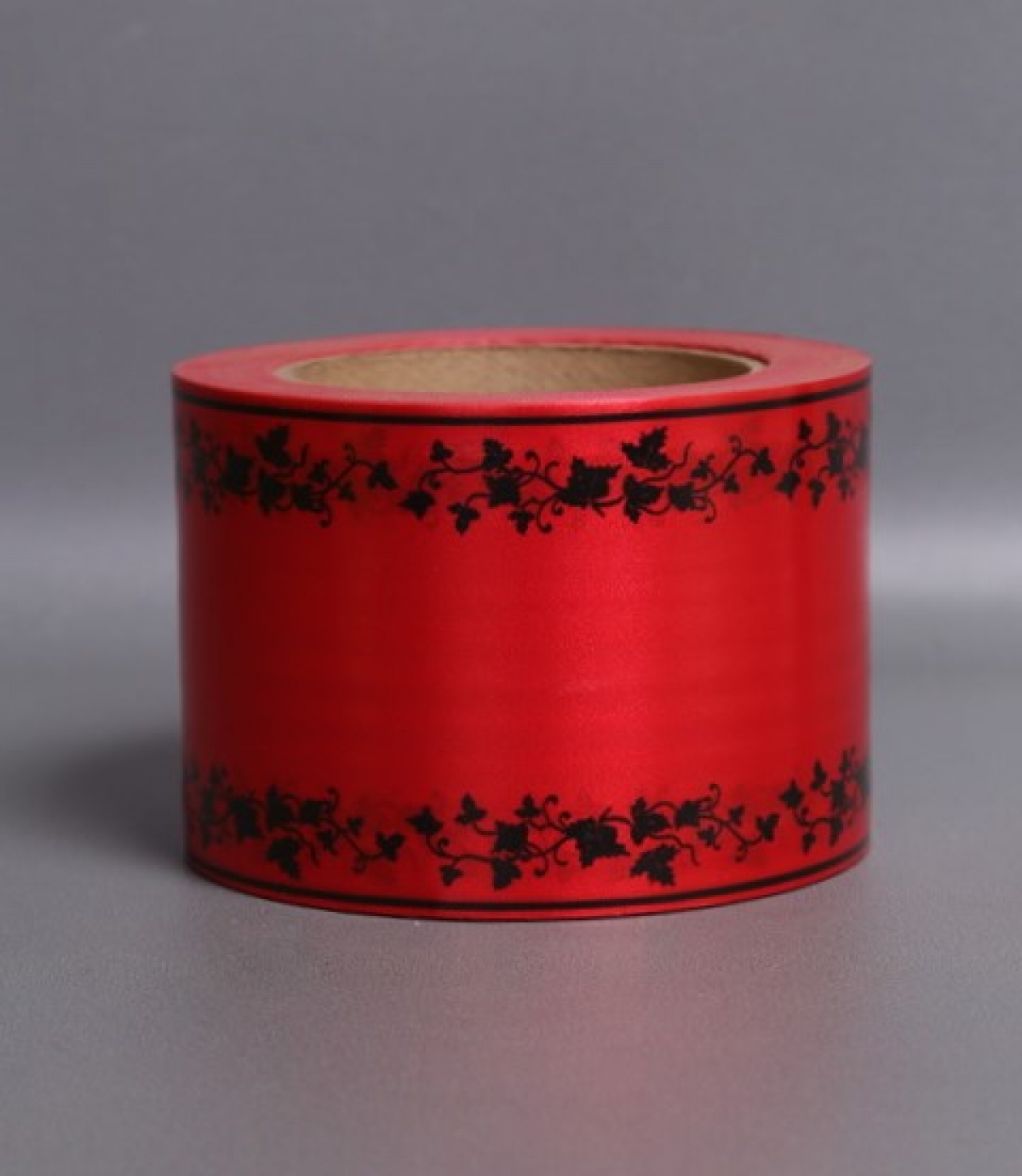 Лента простая (8см*50м) мелкий лист P843 КРАСНЫЙ