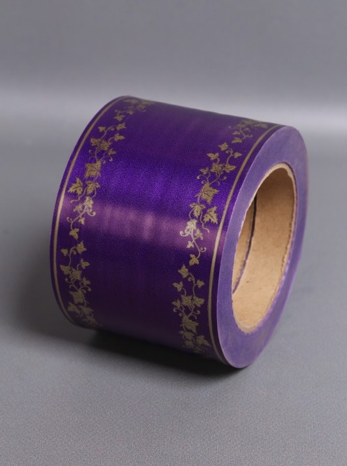 Лента простая (8см*50м) мелкий лист P844 ФИОЛЕТОВЫЙ