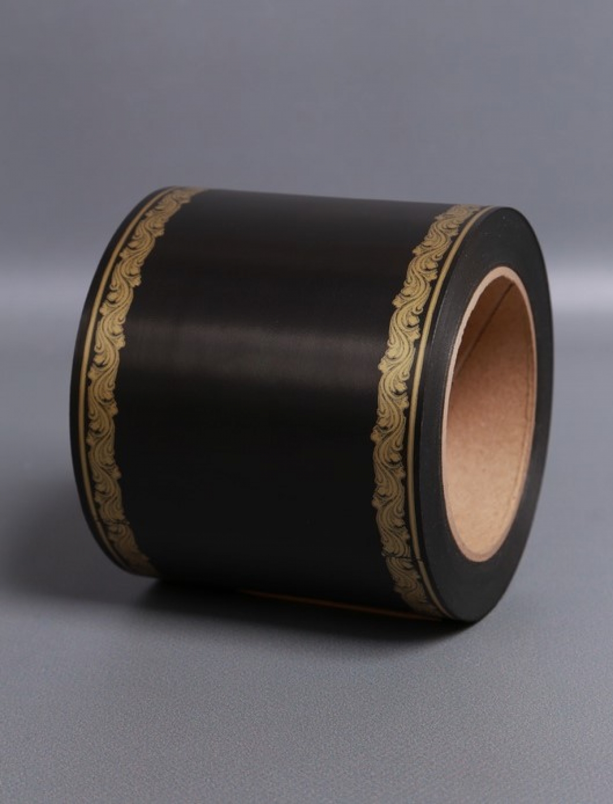 Лента простая (10см*50м) С дубками по краям P1003 ЧЕРНЫЙ