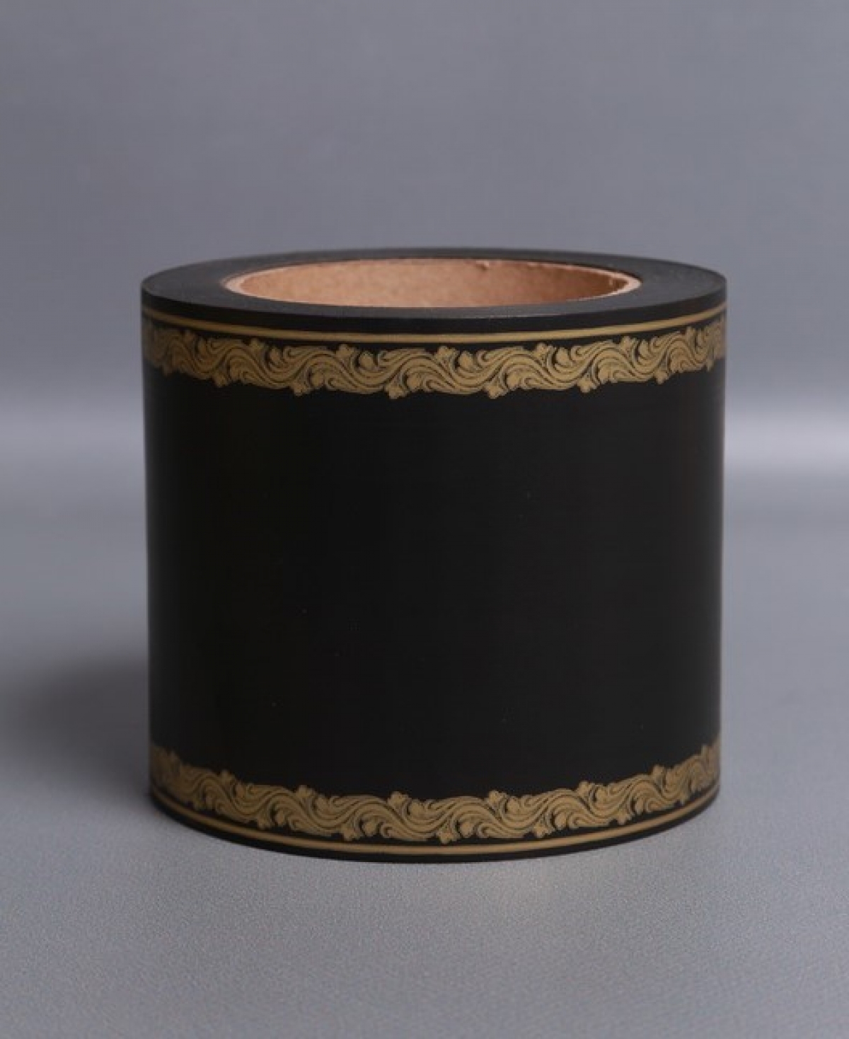 Лента простая (10см*50м) С дубками по краям P1003 ЧЕРНЫЙ