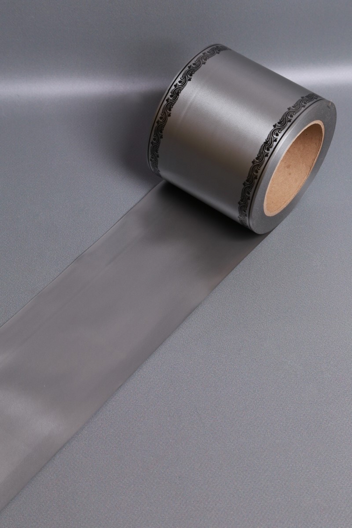 Лента простая (10см*50м) С дубками по краям P1004 СЕРЫЙ