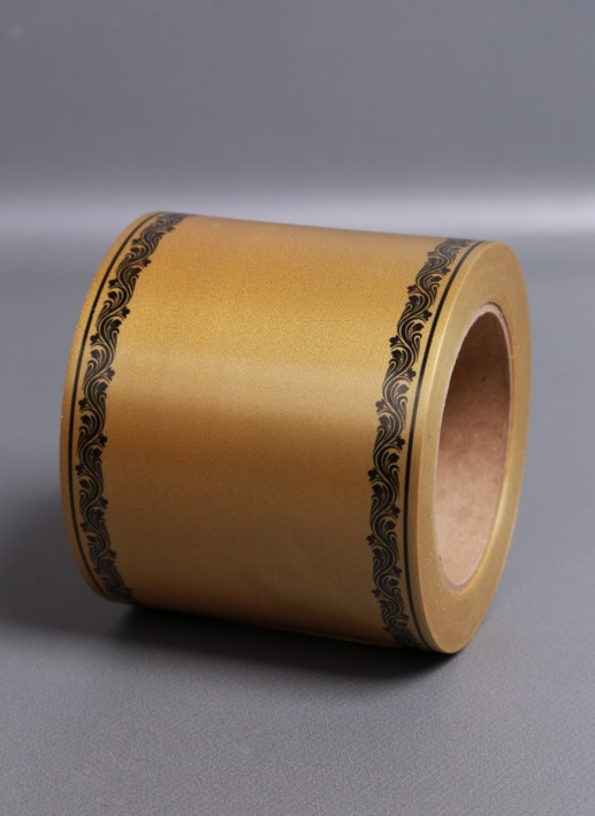 Лента простая (10см*50м) С дубками по краям P1006 БРОНЗОВЫЙ