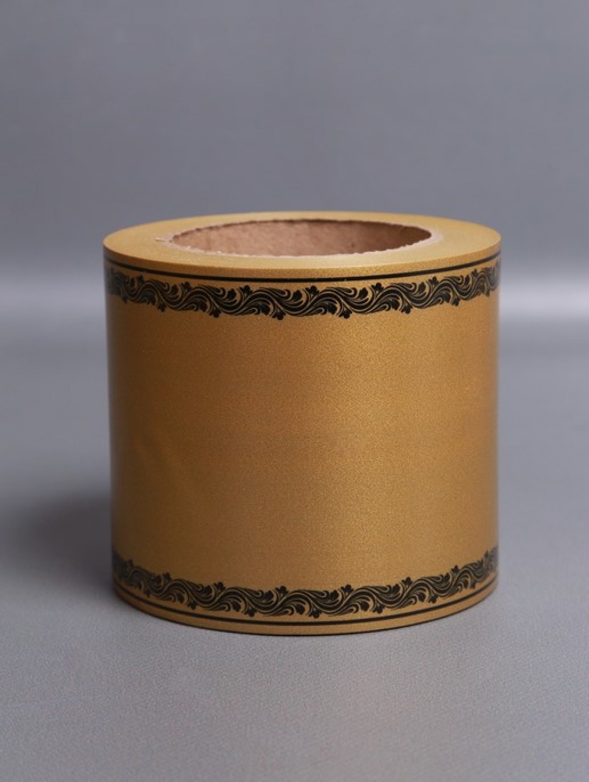 Лента простая (10см*50м) С дубками по краям P1006 БРОНЗОВЫЙ