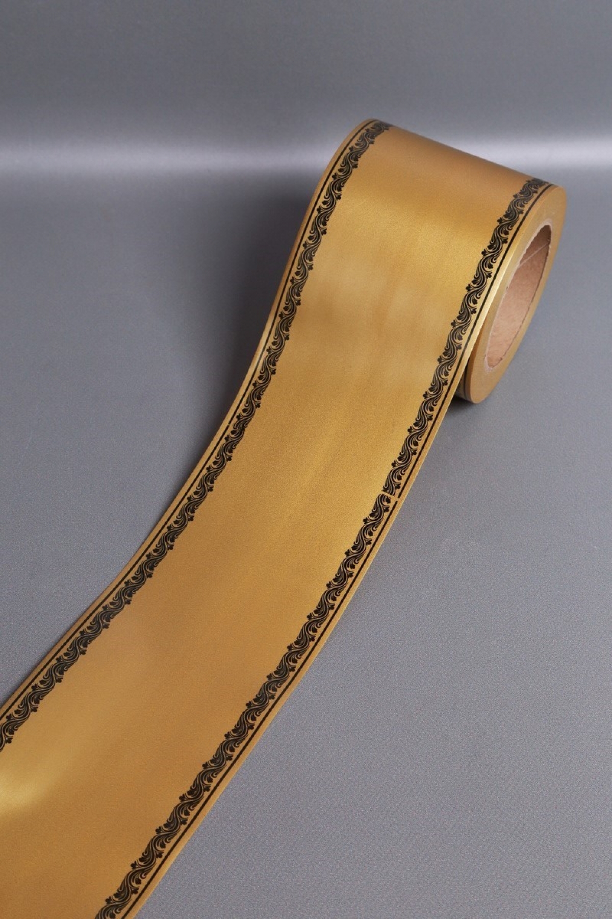 Лента простая (10см*50м) С дубками по краям P1006 БРОНЗОВЫЙ