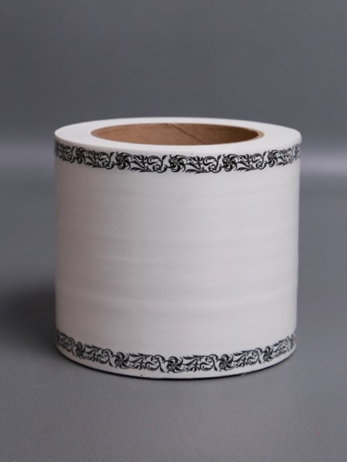 Лента простая (10см*50м) С дубками по краям P1009 БЕЛЫЙ