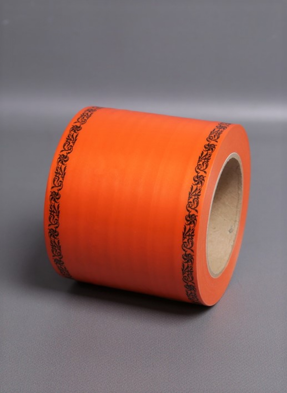 Лента простая (10см*50м) С дубками по краям P1015 ОРАНЖЕВЫЙ