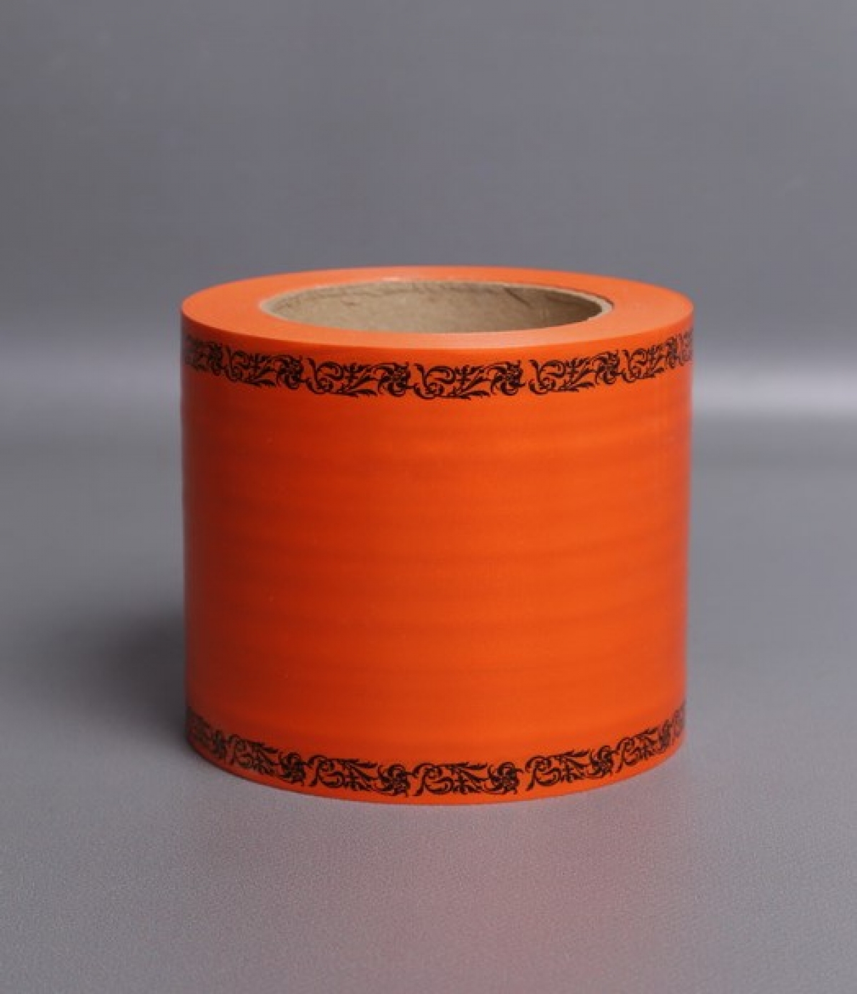 Лента простая (10см*50м) С дубками по краям P1015 ОРАНЖЕВЫЙ