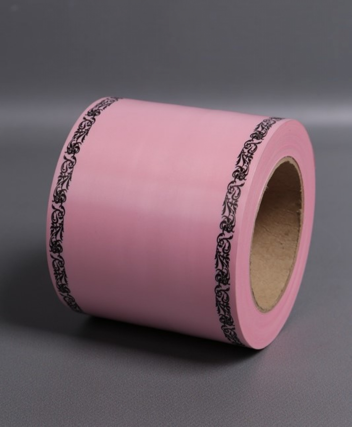 Лента простая (10см*50м) С дубками по краям P1017 РОЗОВЫЙ