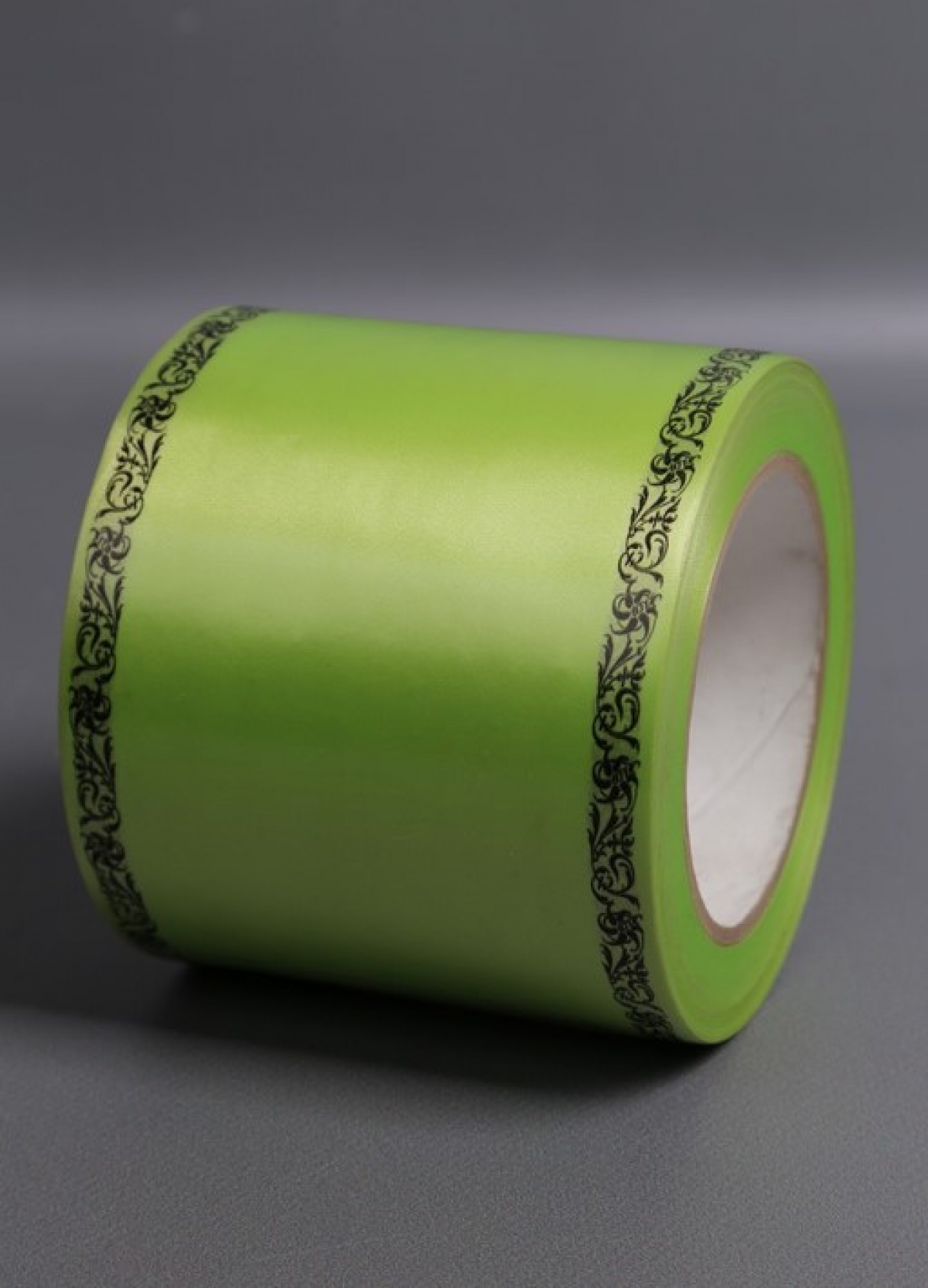 Лента простая (10см*50м) С дубками по краям P1018 САЛАТОВЫЙ