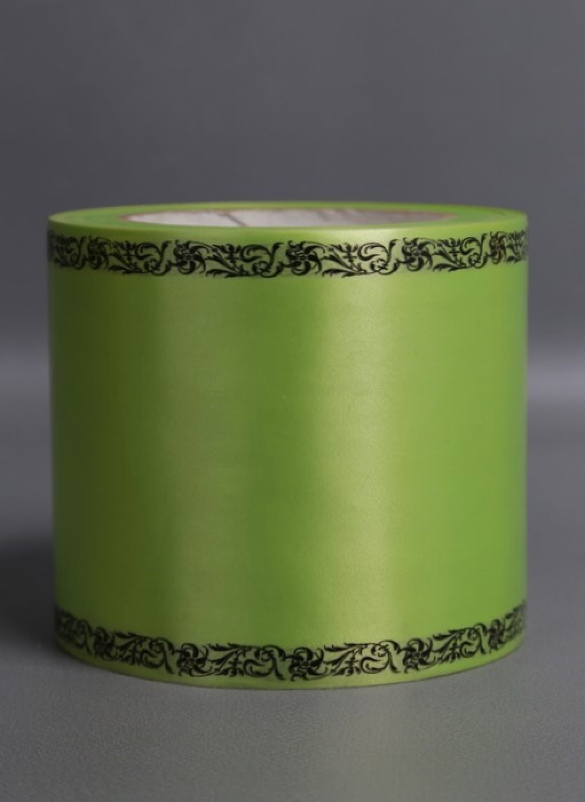 Лента простая (10см*50м) С дубками по краям P1018 САЛАТОВЫЙ