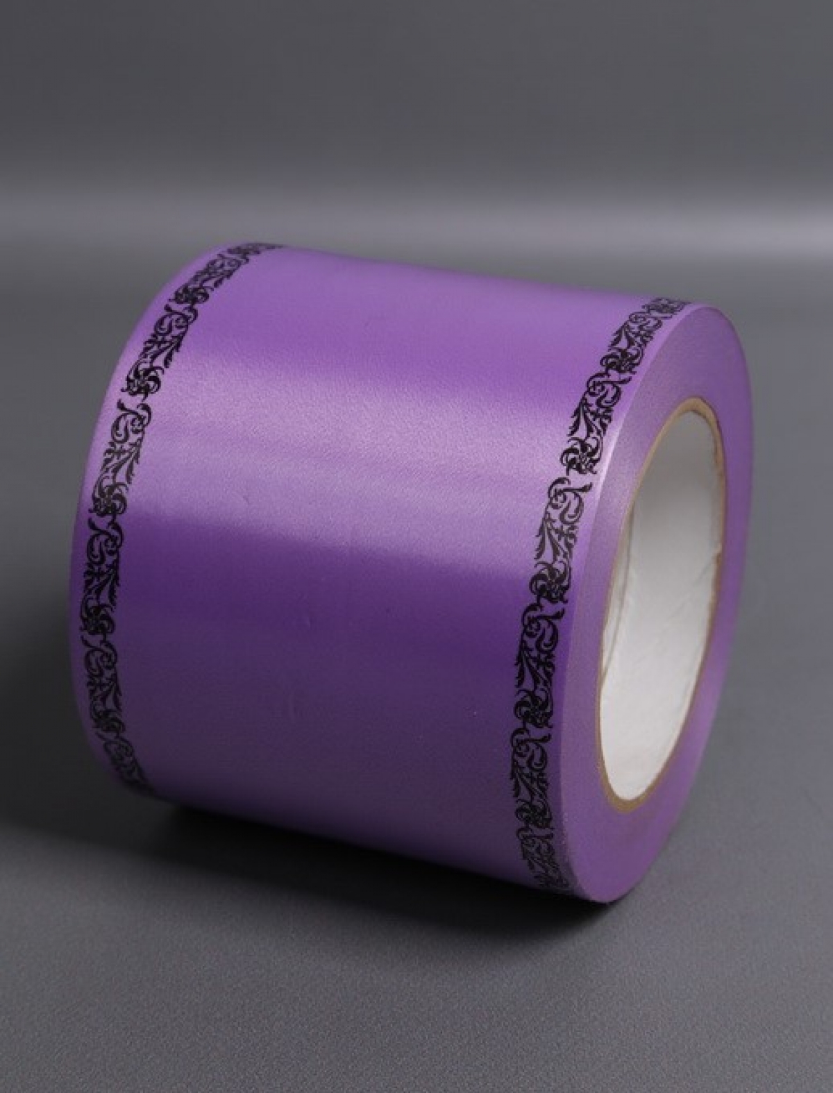 Лента простая (10см*50м) С дубками по краям P1019 СИРЕНЕВЫЙ