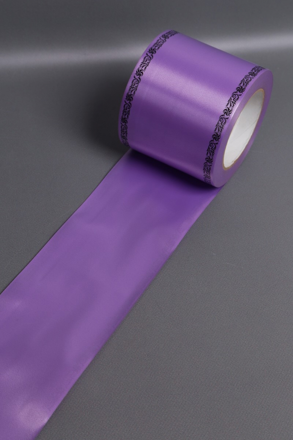 Лента простая (10см*50м) С дубками по краям P1019 СИРЕНЕВЫЙ