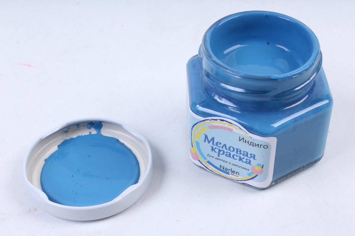 Меловая краска 90мл индиго Narlen Decor