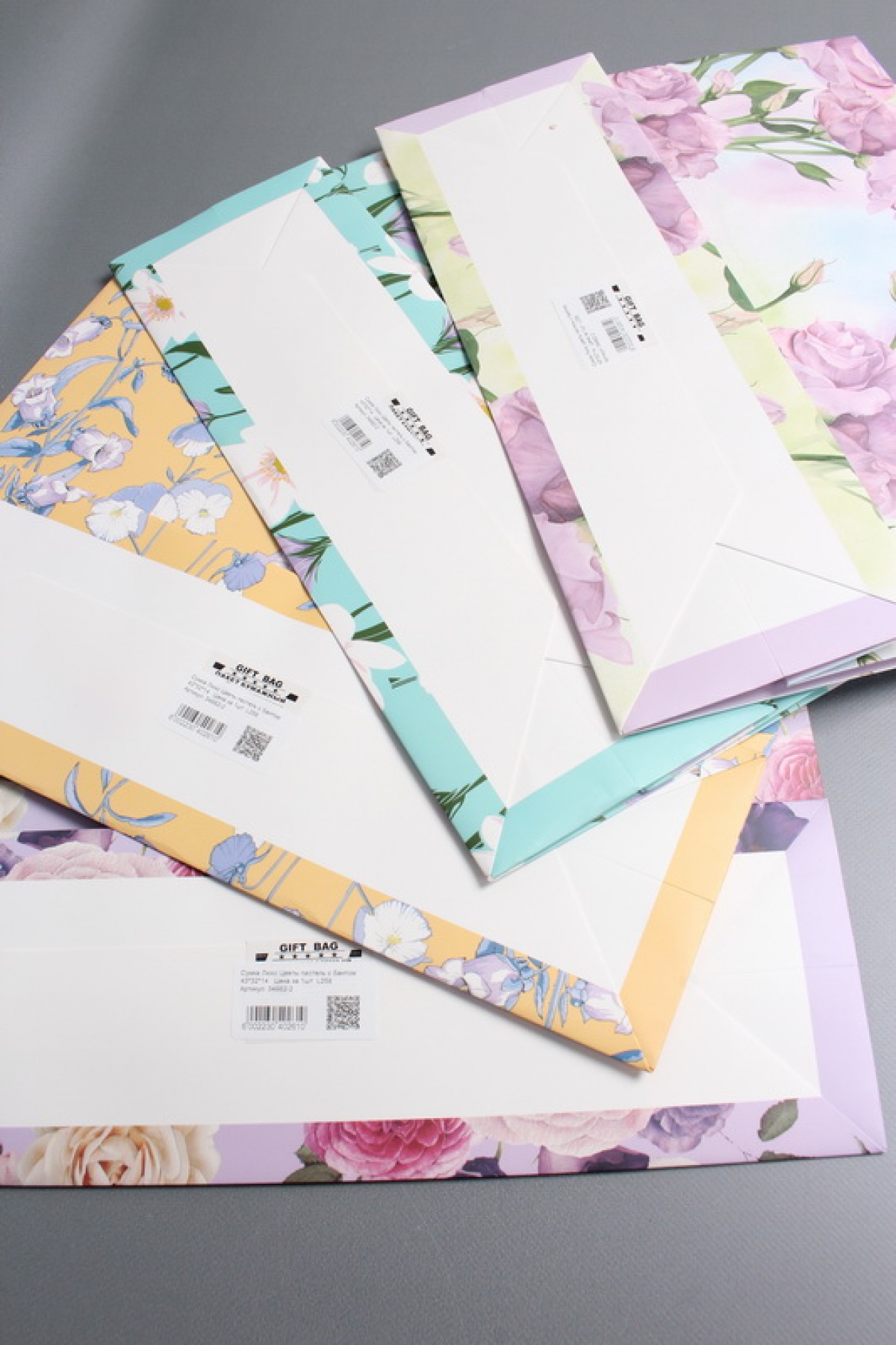 Сумка Люкс Цветы пастель с Бантом  43*32*14   Цена за 1шт  L258