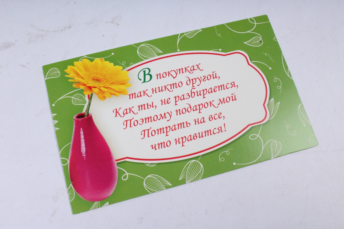 Открытка 37283 Без названия. конвертик 85х165 4602560001075