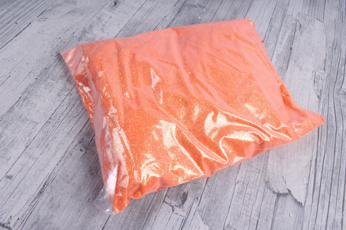 блестки цветные 1 кг перламутр оранжевый