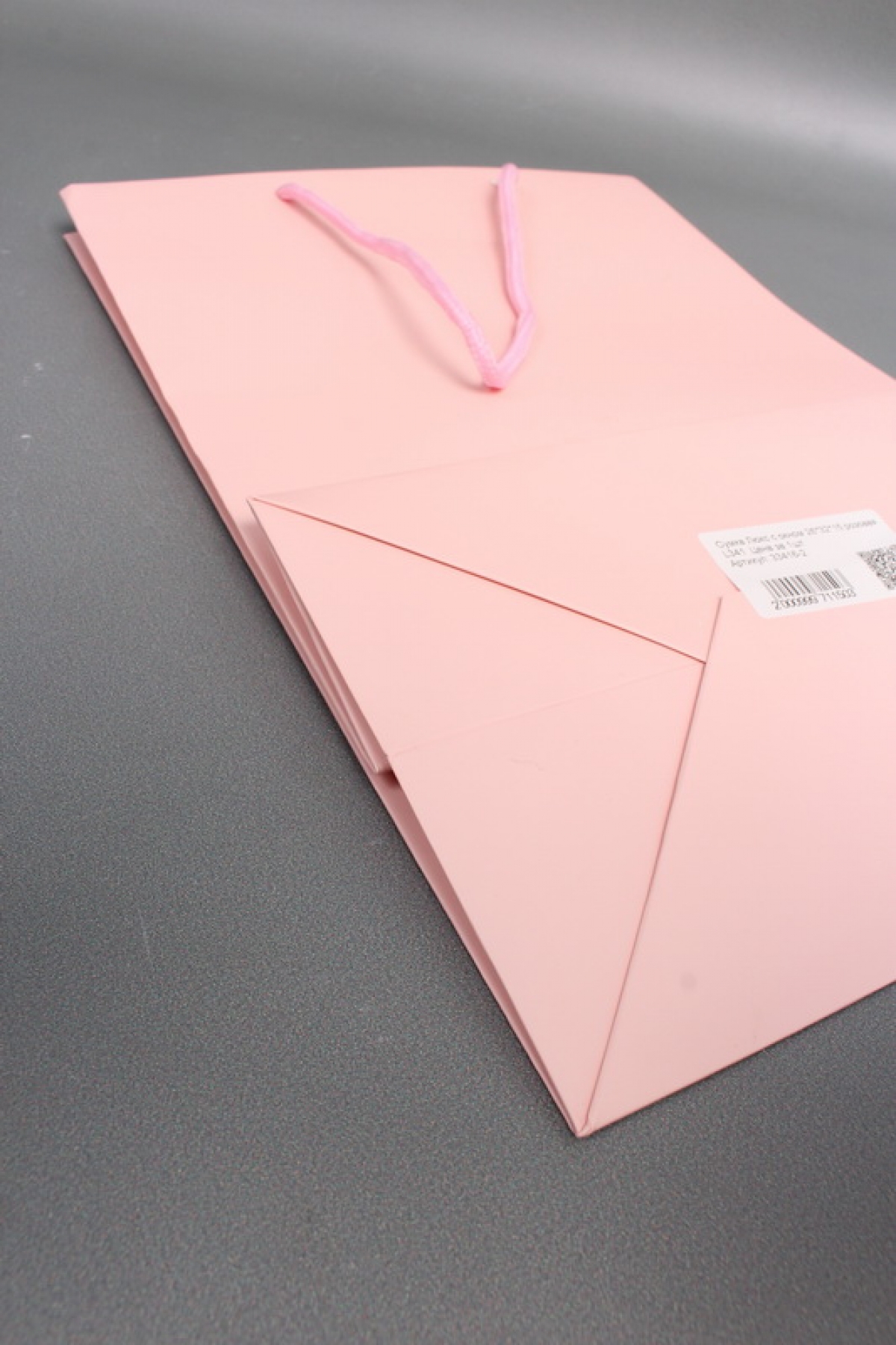 Сумка Люкс с окном 26*32*15 розовая L341  Цена за 1шт