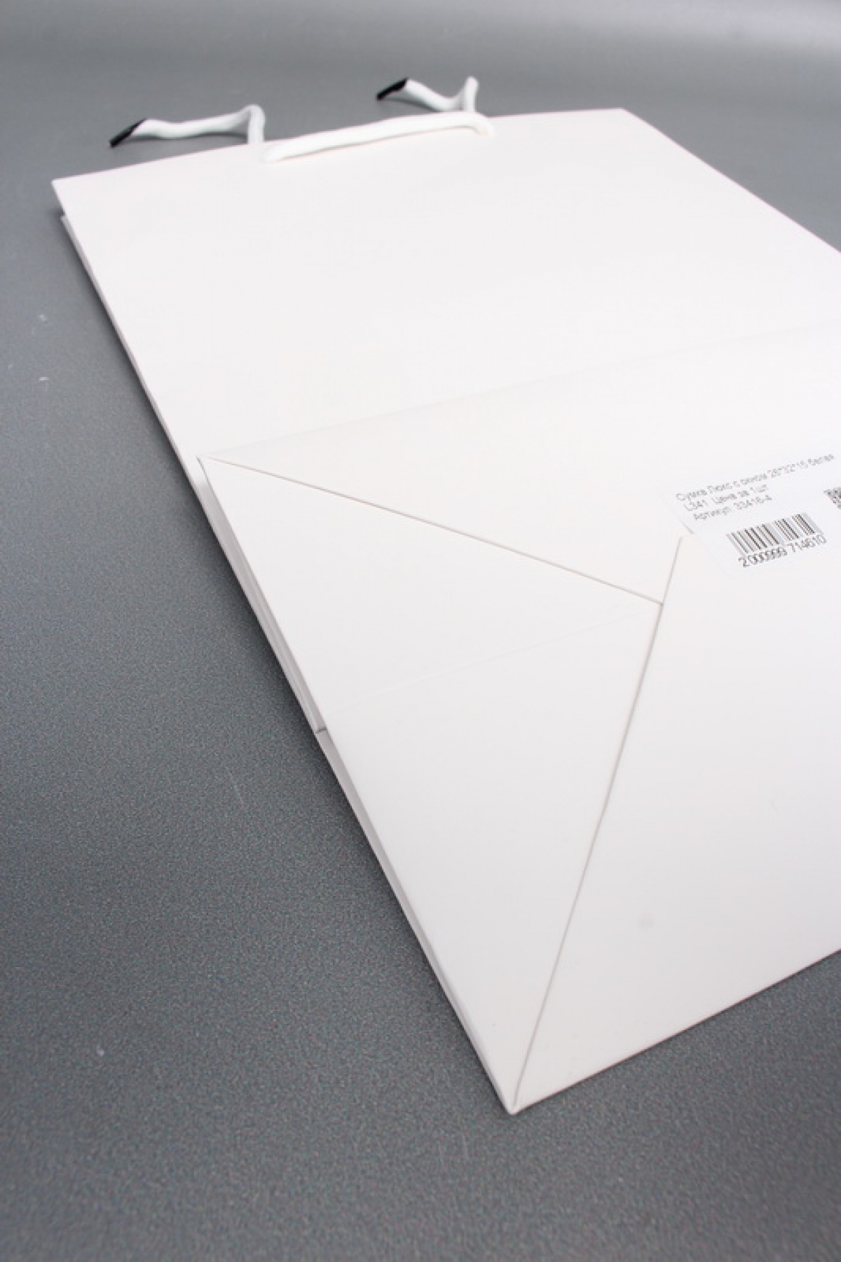 Сумка Люкс с окном 26*32*15 белая L341  Цена за 1шт