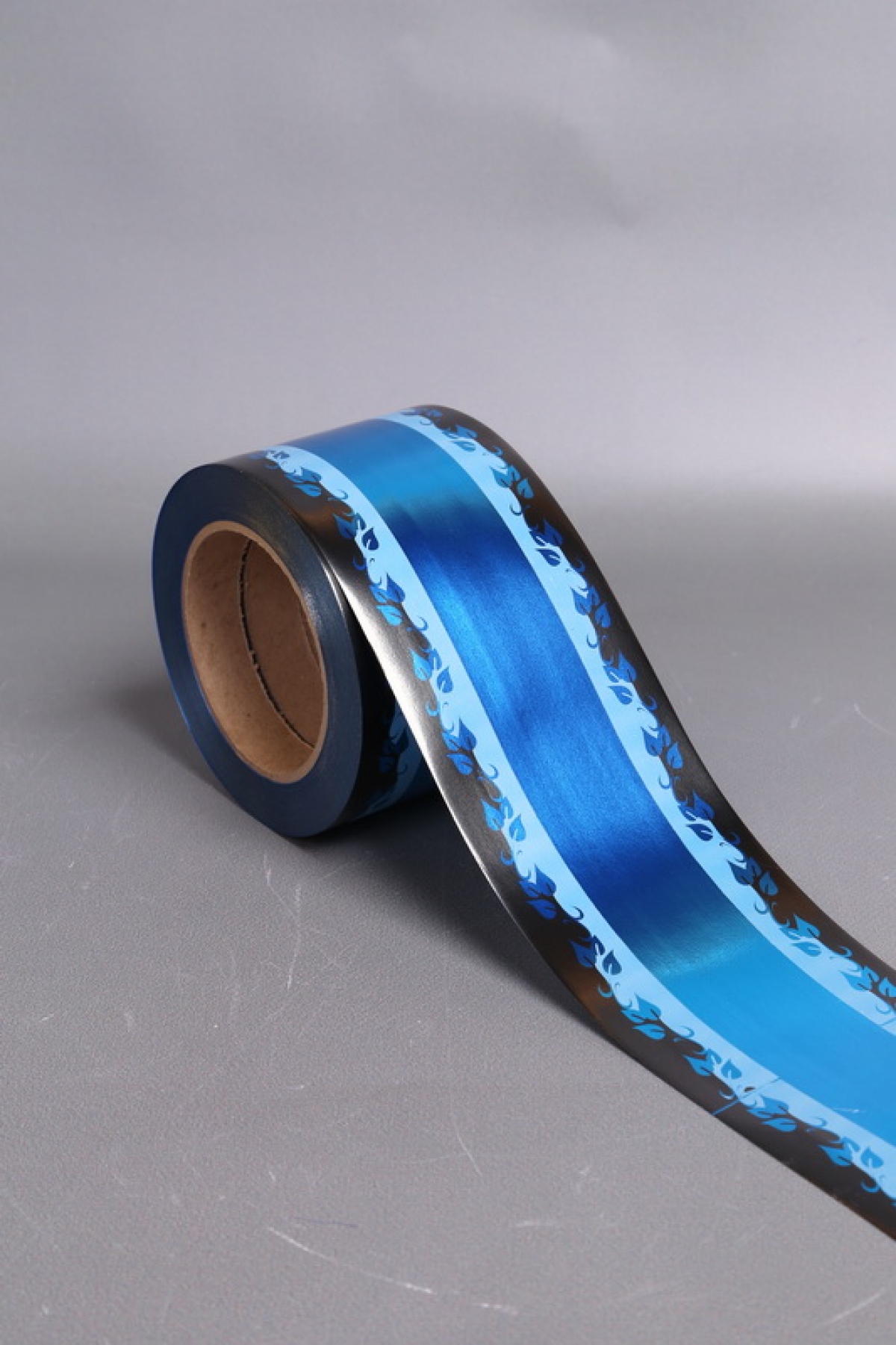 Лента металл с рисунком 8см*50ярд МР804 СИНИЙ