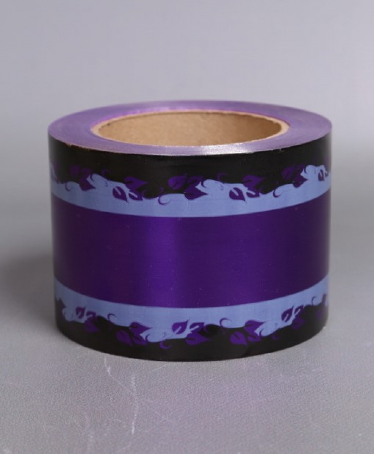 Лента металл с рисунком 8см*50ярд МР805 ФИОЛЕТОВЫЙ