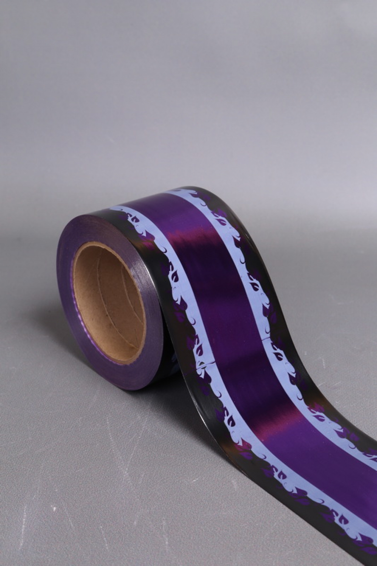 Лента металл с рисунком 8см*50ярд МР805 ФИОЛЕТОВЫЙ