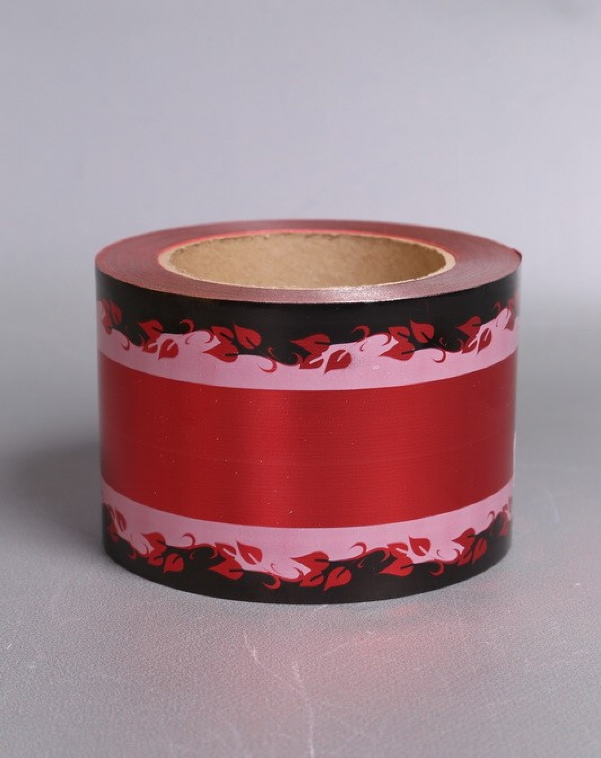 Лента металл с рисунком 8см*50ярд МР807 КРАСНЫЙ