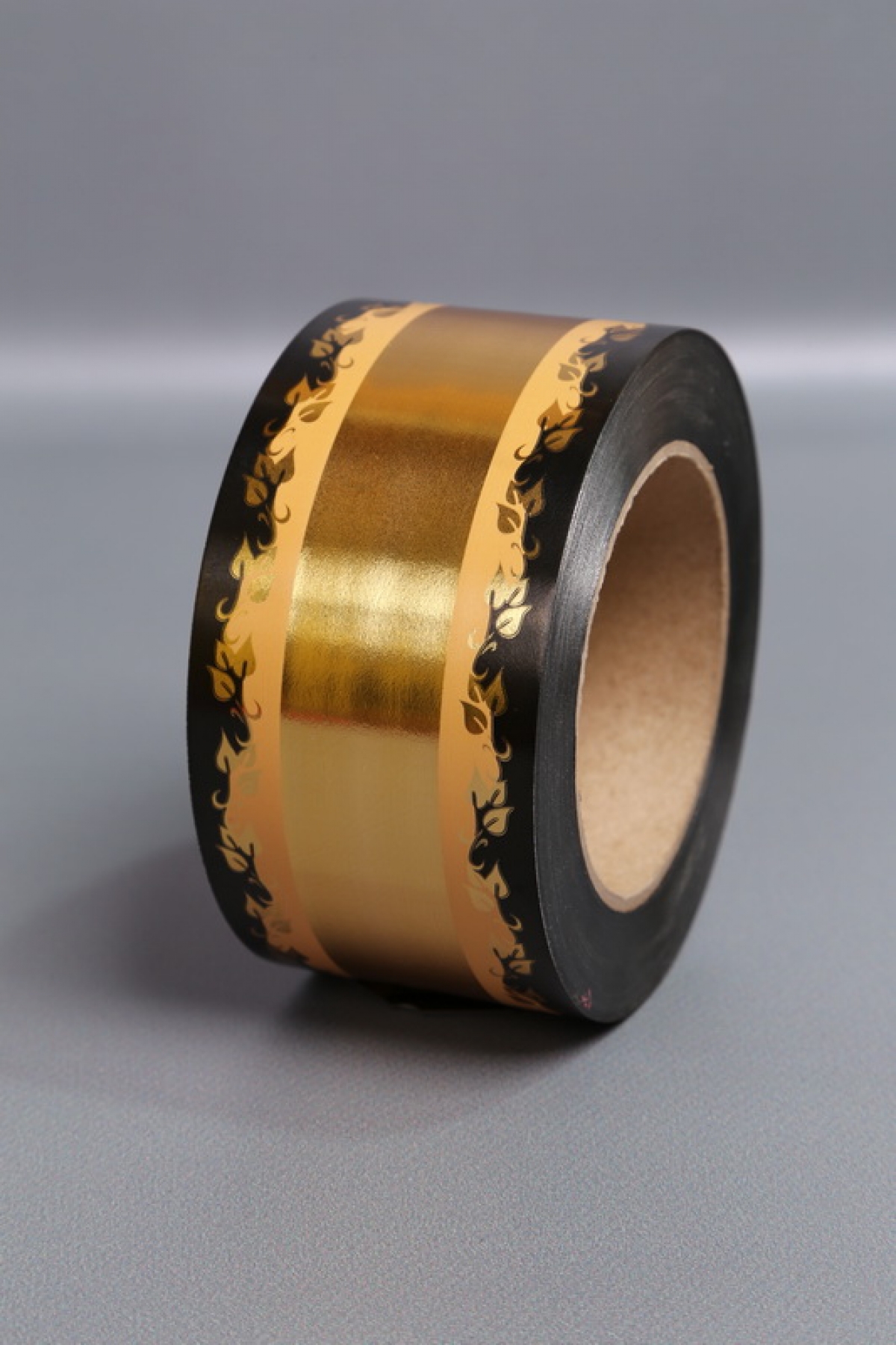 Лента металл с рисунком 6см*50ярд МР601 золото