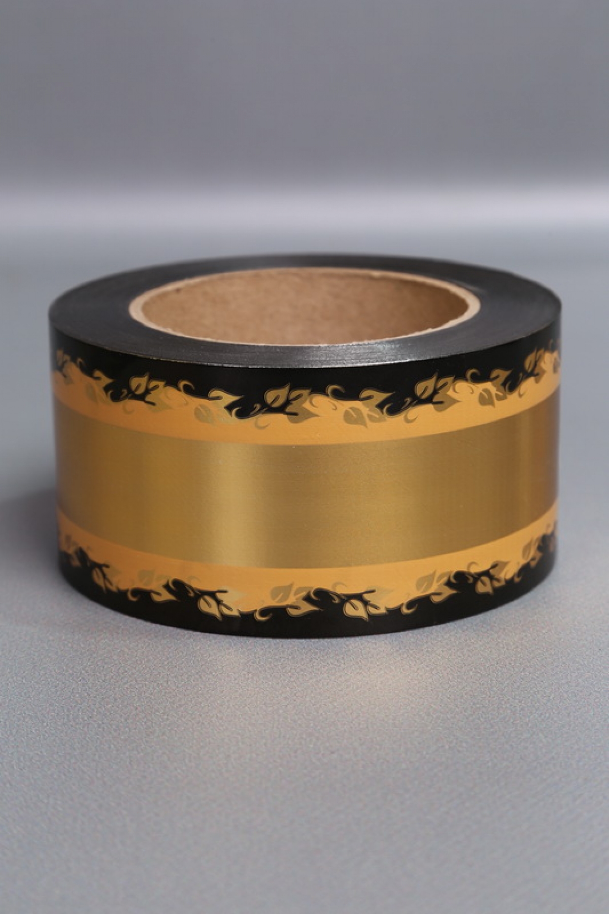 Лента металл с рисунком 6см*50ярд МР601 золото