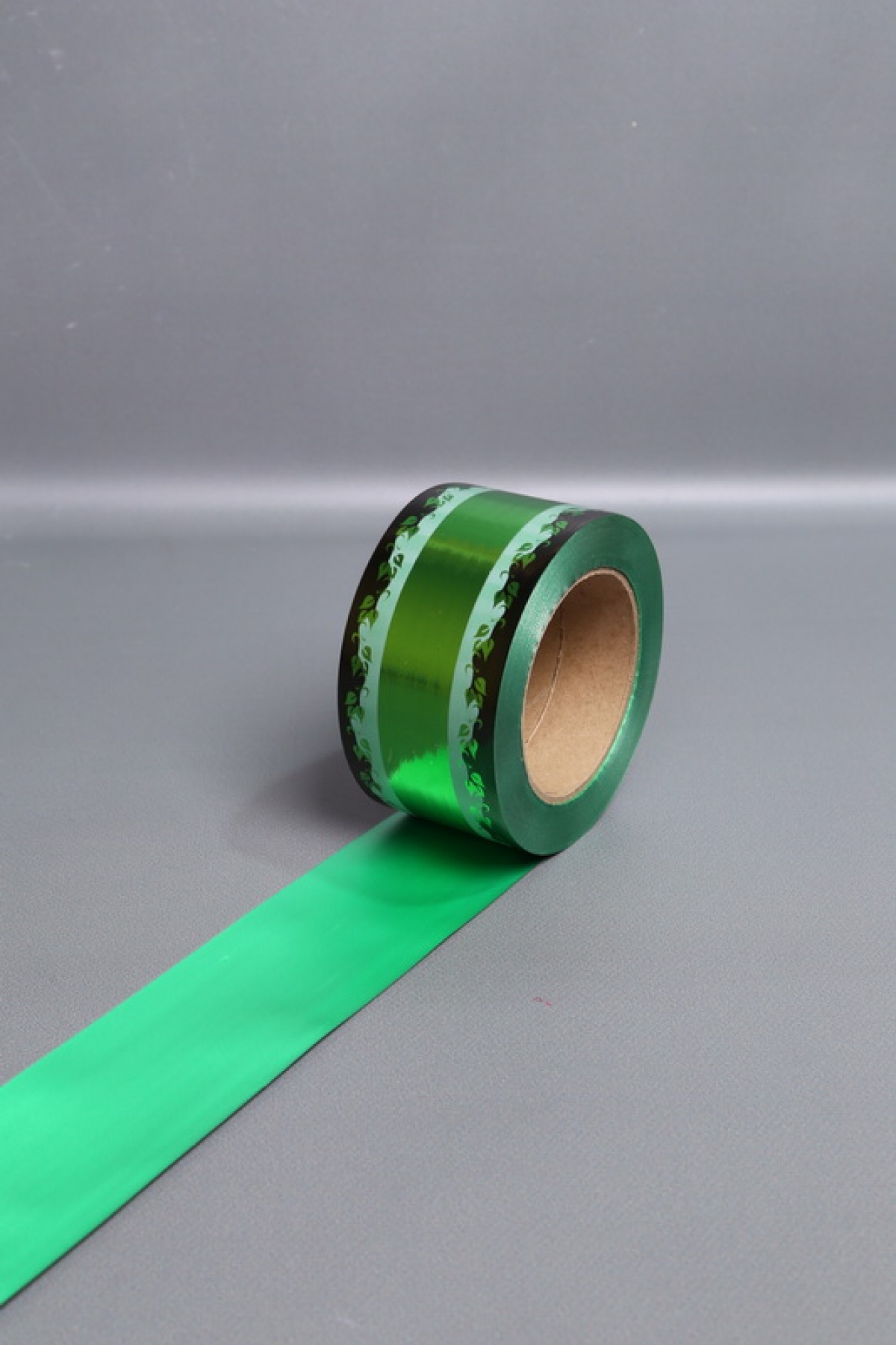 Лента металл с рисунком (6см*50ярд) МР603 зелёный
