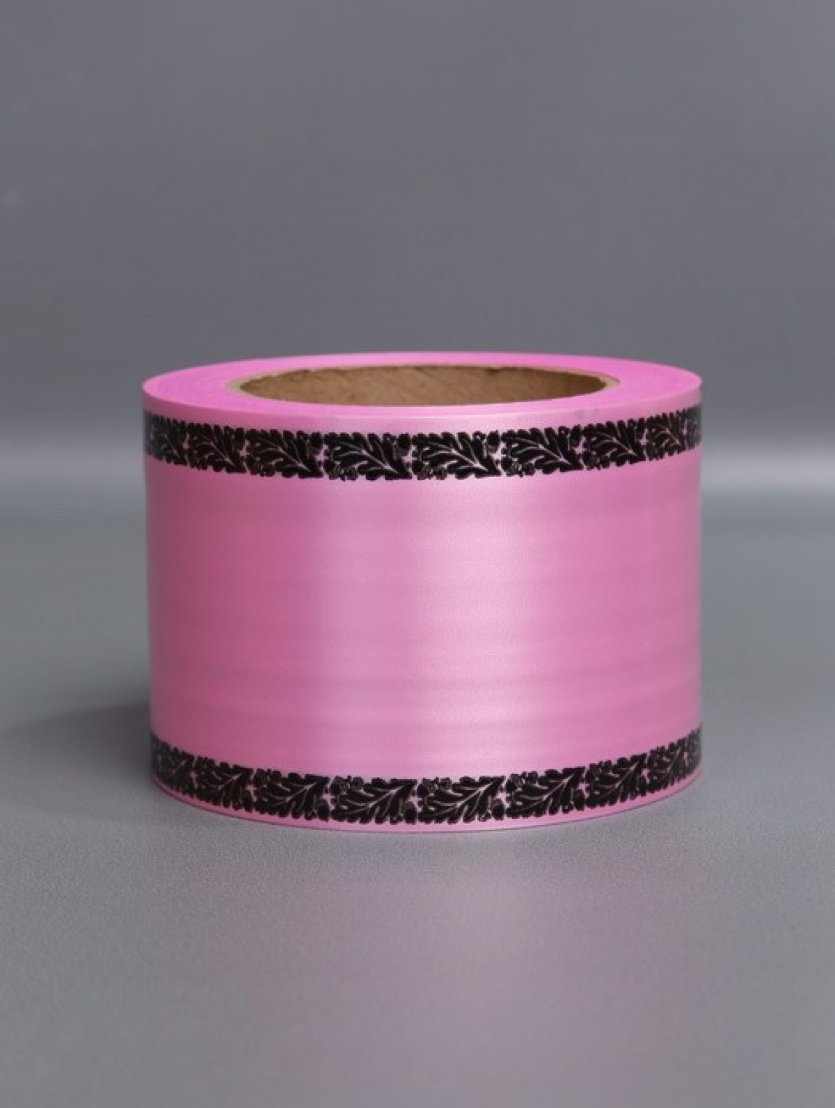 Лента простая (8см*50м) С дубками по краям ЯРКО-РОЗОВЫЙ P822