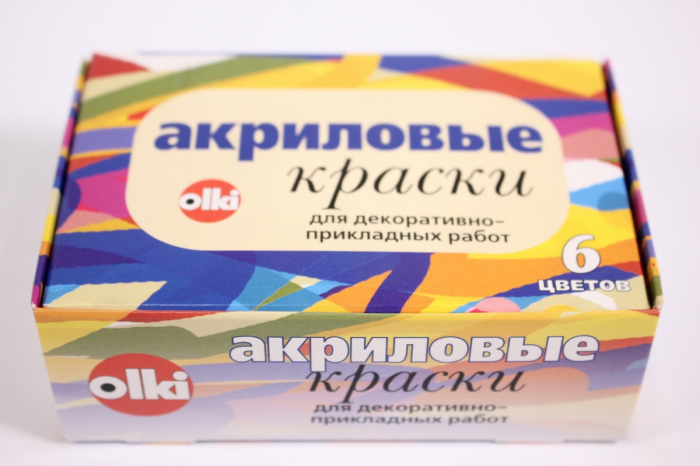 акриловая краска в наборе дизайн 6шт/22мл. 2001