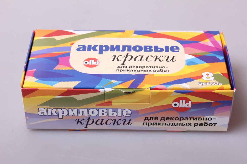 акриловые краски в наборе дизайн 8шт / 22мл.  2735