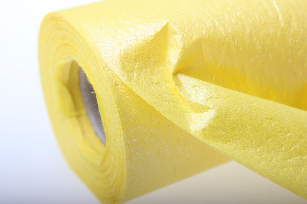 бумага водостойкая аксессуары для флористов - бумага водостойкая для цветов 60х10м - жёлтый 2342