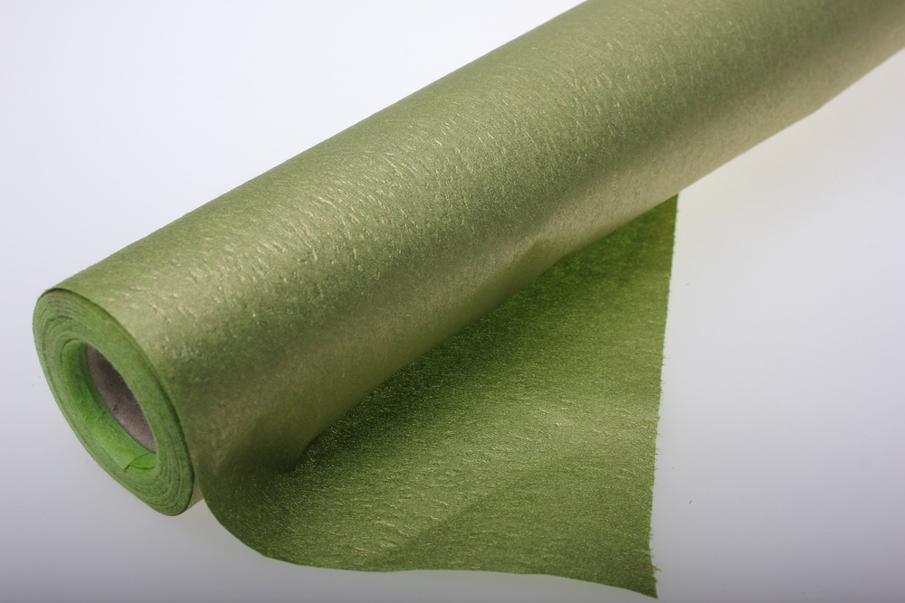 бумага водостойкая аксессуары для флористов - бумага водостойкая для цветов 60х10м - оливковый 2342