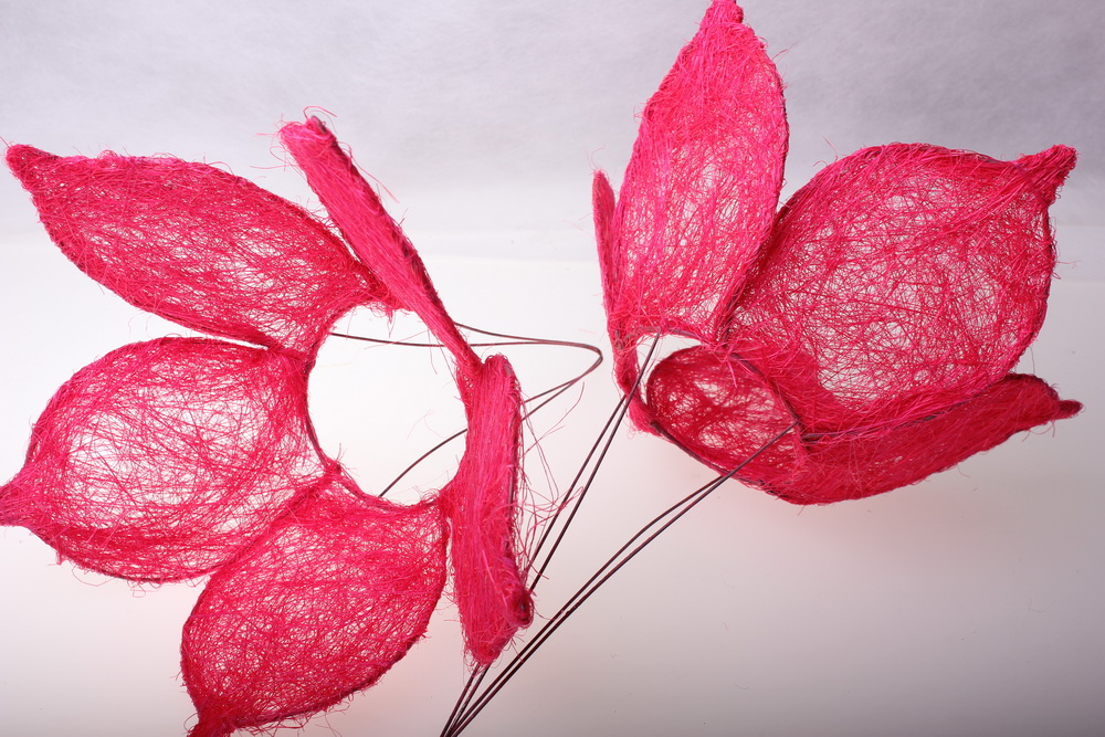 каркас для букетов аксессуары для флористов - каркас "сизалевый цветок" - розовый 1275