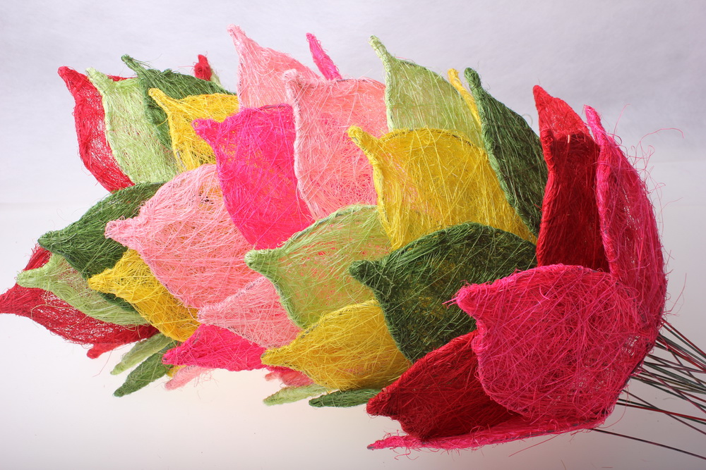 каркас для букетов аксессуары для флористов - каркас &quot;сизалевый цветок&quot; - светло-розовый 1275