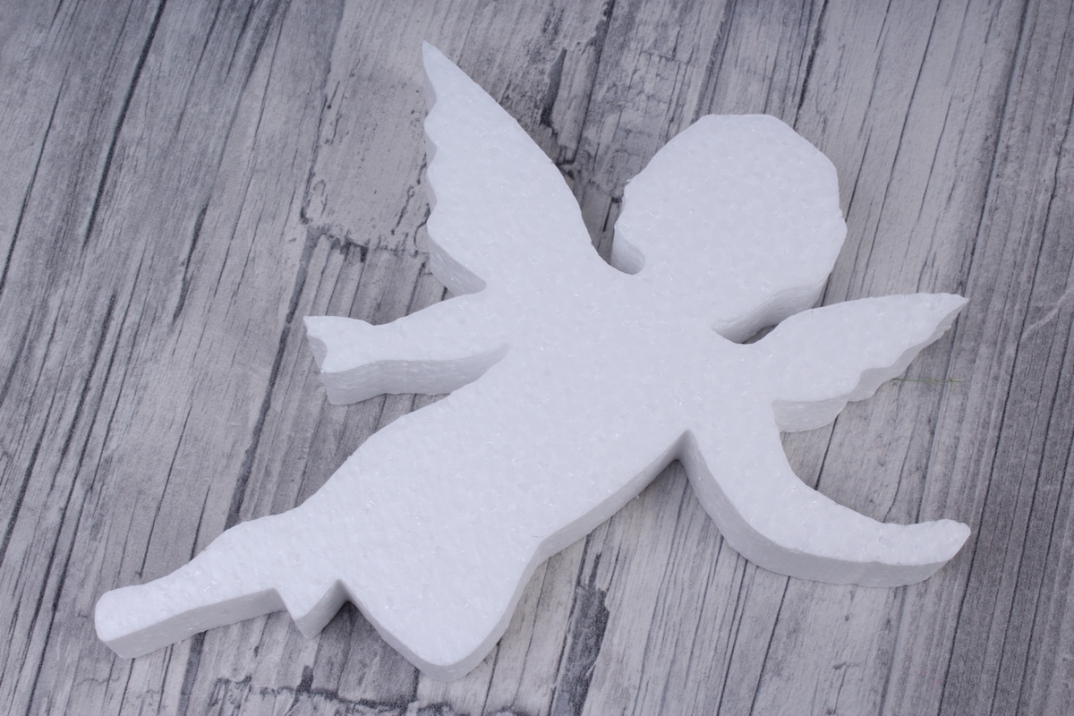 ангел пенопласт с крыльями 14x16 h=2cm (1 шт в упаковке), ан-03