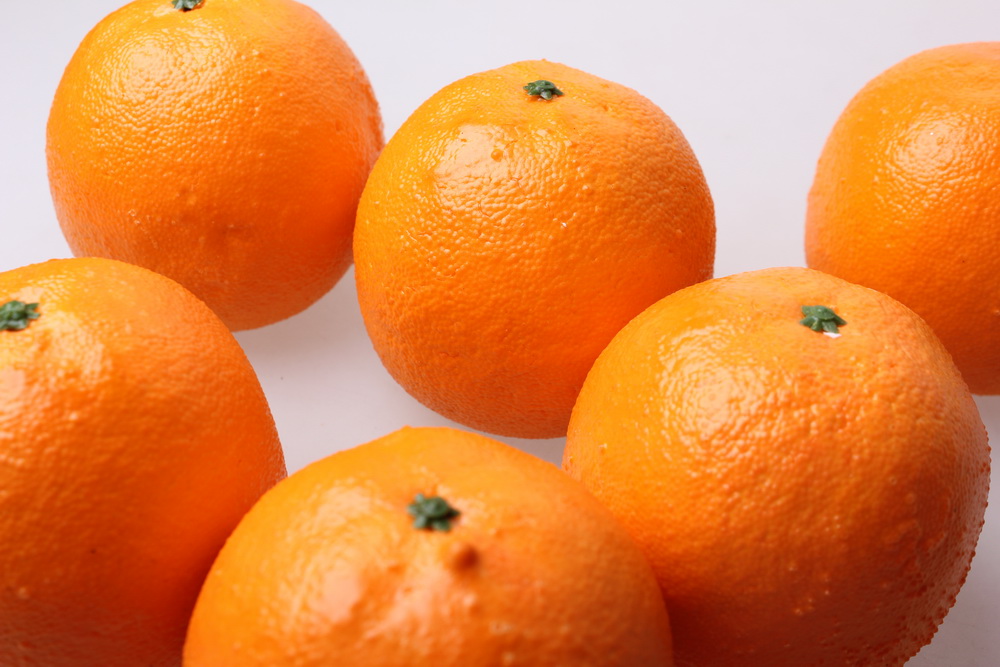 искусственные фрукты апельсины искусственные  8см (6 шт) 7662
