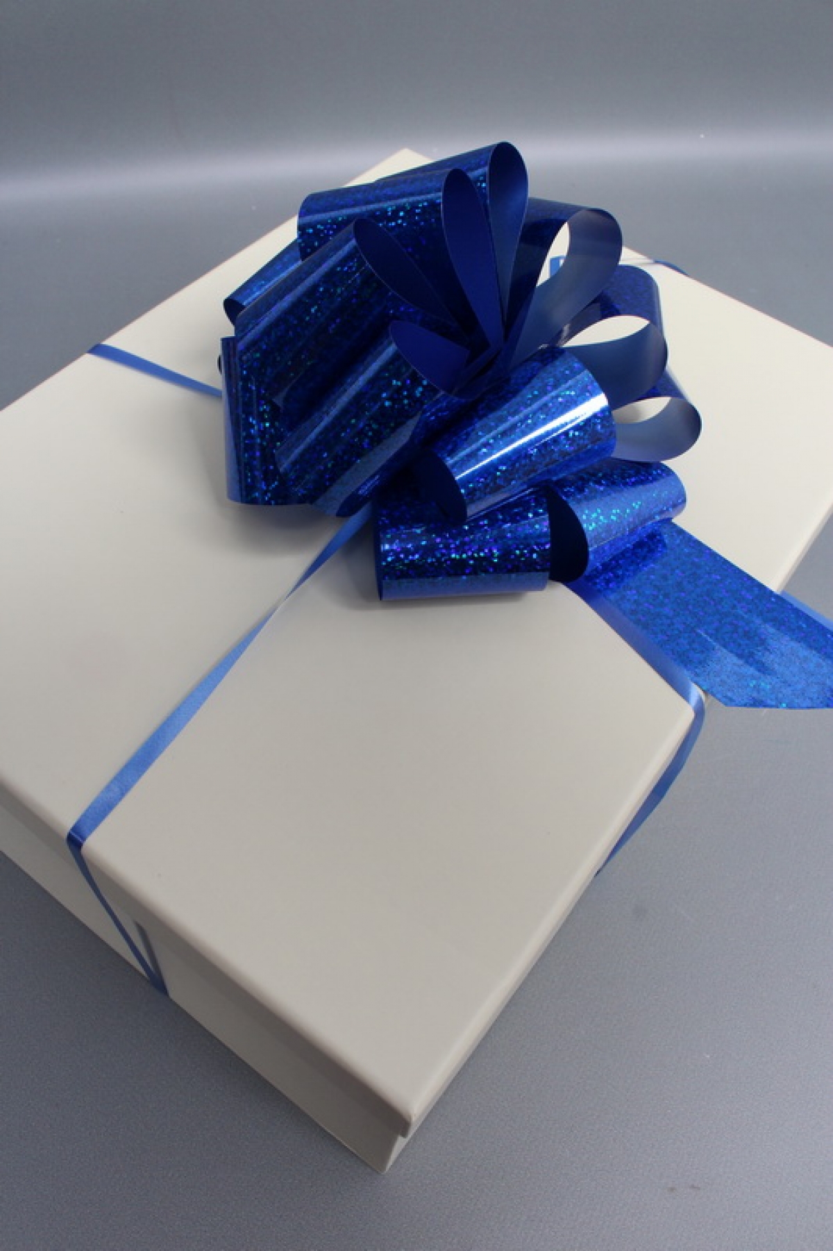 Бант-шар 5см  голография синий   1шт