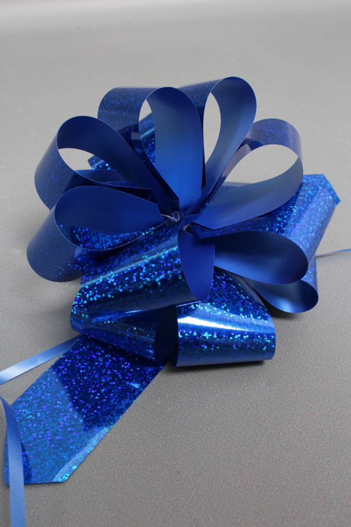 Бант-шар 5см  голография синий   1шт