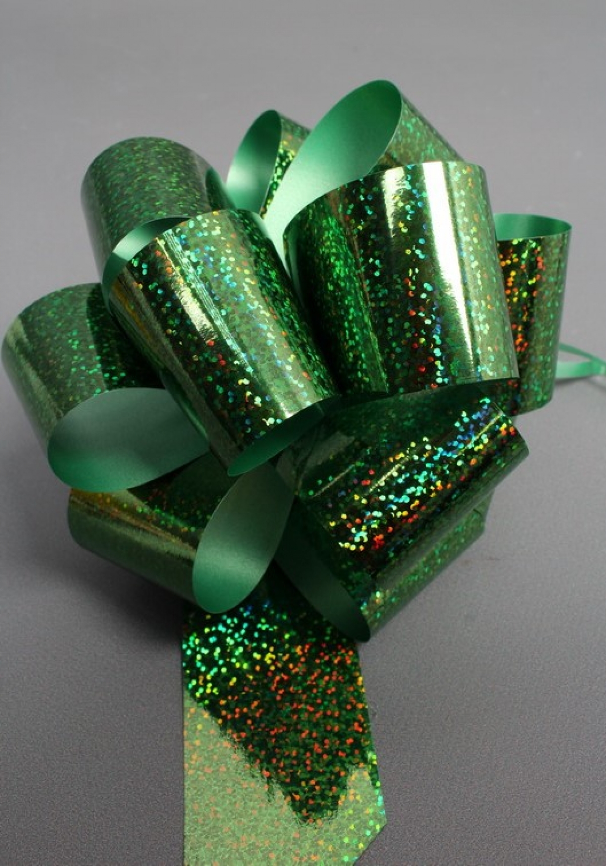 Бант-шар 5см  голография зеленый   1шт