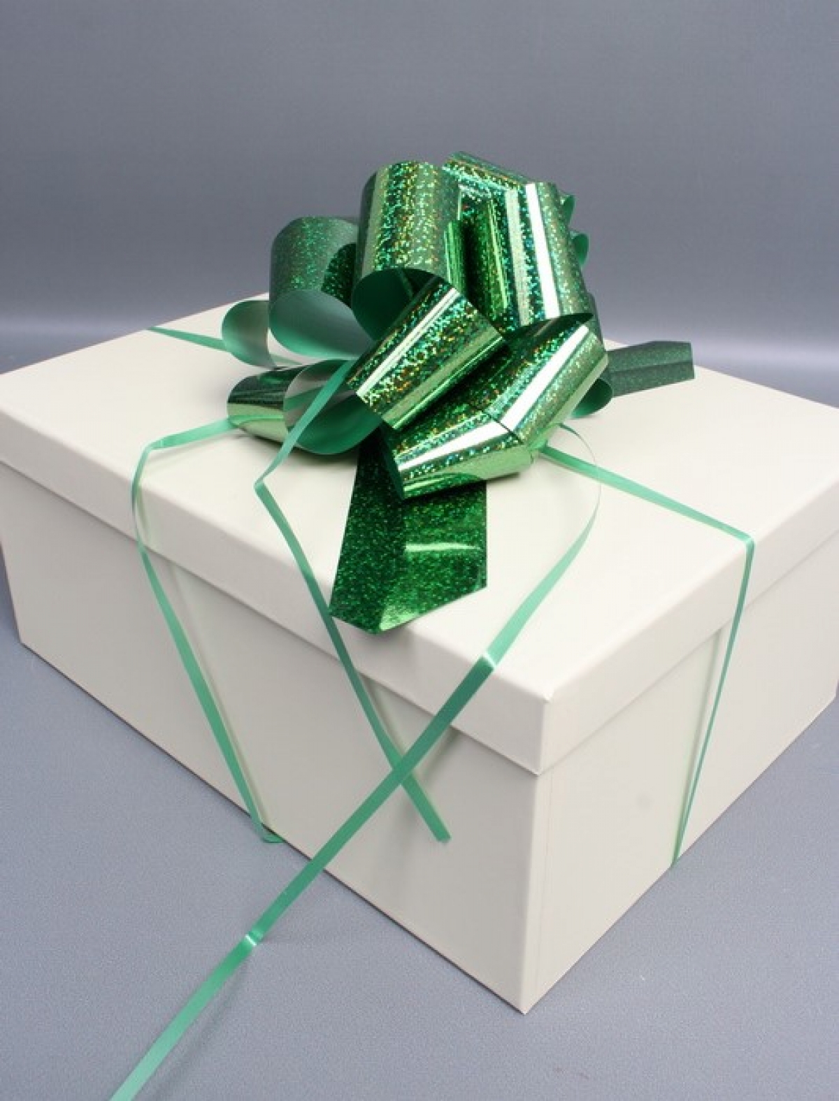 Бант-шар 5см  голография зеленый   1шт